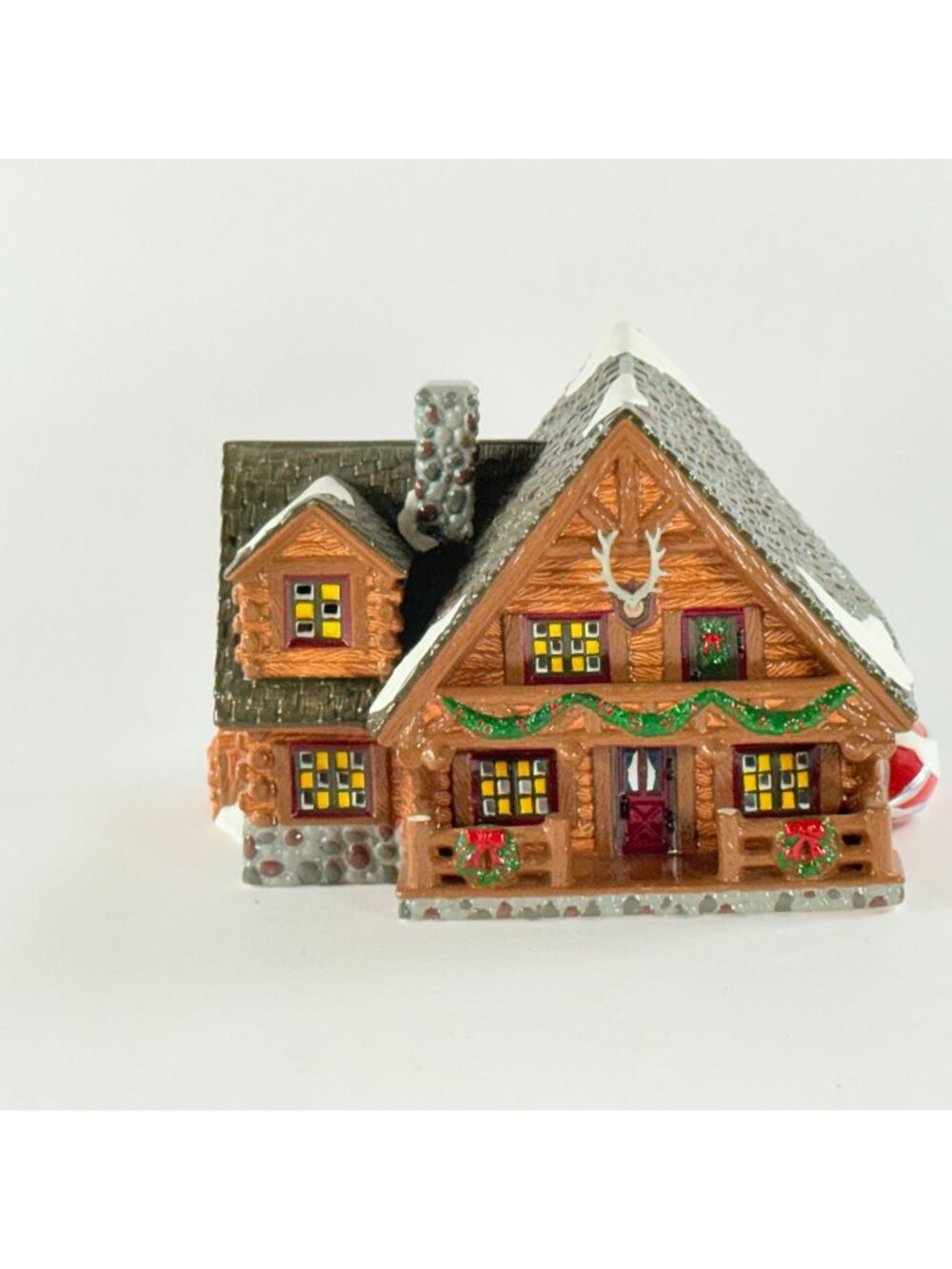 Dept 56 Snow Village Hunting Lodge Lighted Christmas House